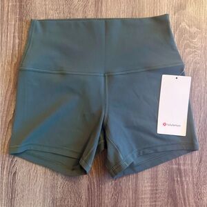 New with tags Lululemon Align High-Rise Short 4",Size 8, Dark Forest. Dark Green
